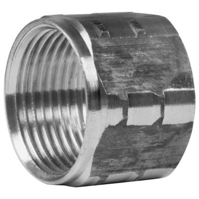040000824 &Uuml;berwurfmutter M 22x1,5 Edelstahl nackt von R+M / Suttner