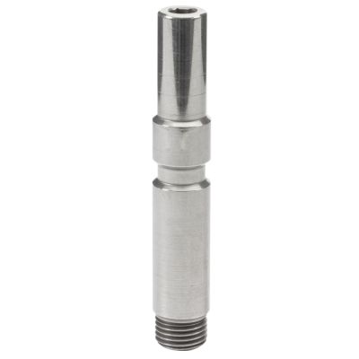 040001258 Stecknippel 1/4""AG KW poliert von R+M / Suttner