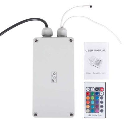 10865975 LED-KontRolleller, Netzteil, für max. 2- Empfänger, Fernbedienung und Box von R+M / Suttner