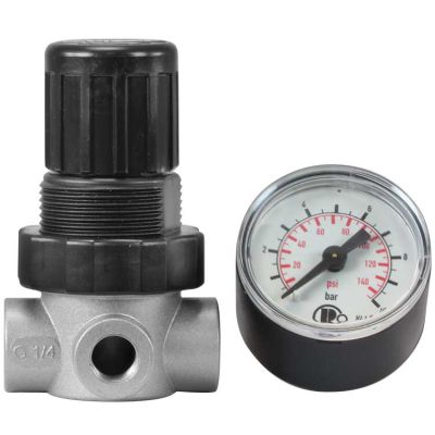 150008010 Druckminderer 0,5-10 bar incl.Manometer Eingangdruck max. 28 bar 60°C von R+M / Suttner