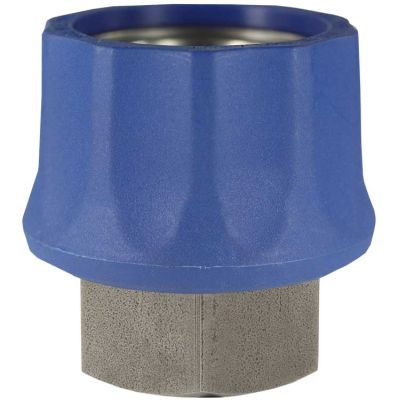 200045555 Kupplung ST-45-250 1/2 IG Edelstahl blau von R+M / Suttner