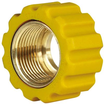 31921 &Uuml;berwurfmutter 22x1,5 16,4 mm Gelb von R+M / Suttner