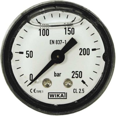 54837 Manometer 0-250 HI 40 mm 1/8AG PVC von R+M / Suttner