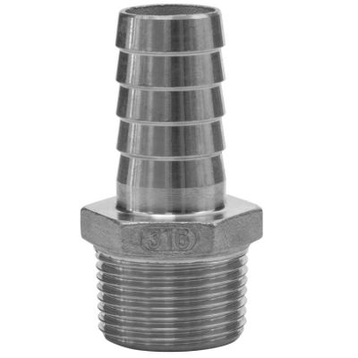 711341909 Schlaucht&uuml;lle 3/4"AG-19 Edelstahl 1.4401 ohne von R+M / Suttner