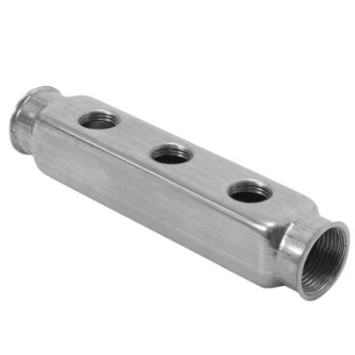 725061012 Verteilerleiste 2x1"IG-6x1/2"IG, Edelstahl von R+M / Suttner