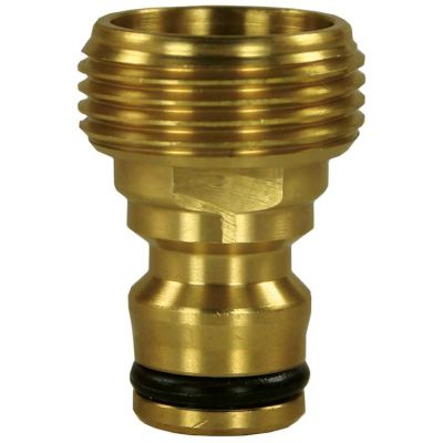 728321 Hahnst&uuml;ck 3/4""AG Messing Kompatibel mit Kunststoff-Stecksystemen von R+M / Suttner
