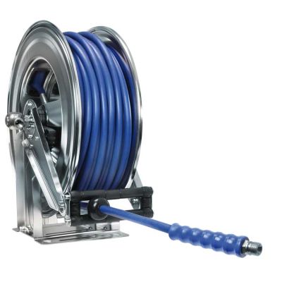 763544303 Schlauchaufr. 1SN-10 30M.BL glatt E:1/2 A: 1/2"" AGR  Armaturen kpl. VA von R+M / Suttner