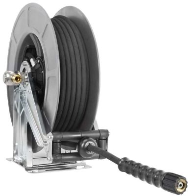 764434312 Schlauchaufr. 2SC-08 20M.SW M22-Drehbar VA/PVC grau von R+M / Suttner