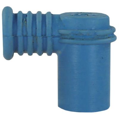 85230 Z&uuml;ndkabelstecker Blau Winkel von R+M / Suttner