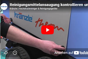 Reinigungsmittelansaugung
