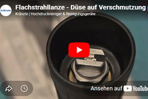 Flachstrahllanze